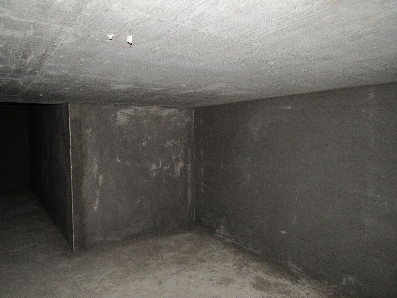 Механизированная штукатурка цокольного этажа, 345 м²